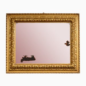 Italian Gilt Wood Picture Frame with Mirror, 1860s