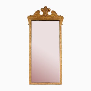 Specchio da parete Fleur De Lys dorato, anni '20