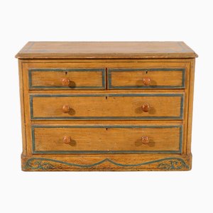 Early Victorian Faux Satinwood Chest of Drawers, 1840s