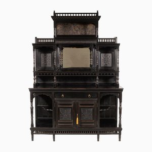 Aesthetic Movement Ebonised Cabinet attributed to T.E. Collcutt for Collinson and Lock, 1870s