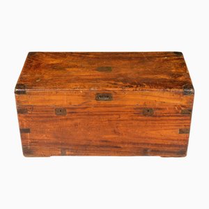 Chinese Export Brass Mounted Camphor Wood Chest, 1870s