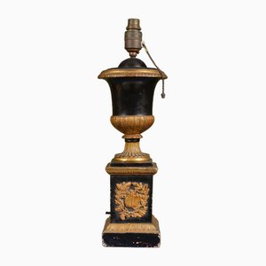 Neoclassical Grand Tour Plaster Urn Table Lamp, 1900s