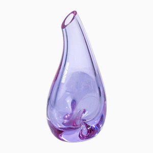 Blown Glass Flower Vase by Sevres, 1980s