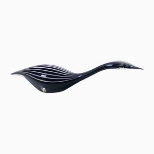 Black Swan Sculpture in Murano Glass by Livio Seguso