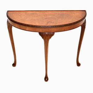 Table Console en Loupe de Noyer, 1920s