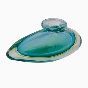 Summerso Glass Vase attributed to Flavio Poli & Seguso, Murano, 1960s