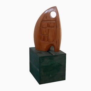 Elvio Becheroni, Costruzione con segreto, 1980, Scultura in legno