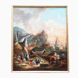 Landschaft, 1800er, Öl auf Leinwand