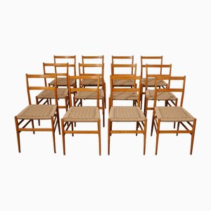 Vintage Chairs by Gio Ponti for Cassina, Set of 12