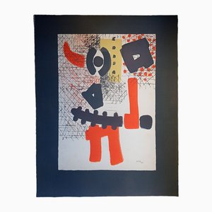 Thomas Gleb, The Warrior, Abstract Composition, 1959, Hand-Signed Lithograph