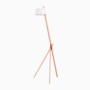 Lampadaire de Lecture Ka M Blanc par Woodendot