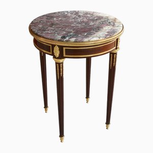 19th Century Coffee Table in Rosewood, Oak, Marble by Francis Linke, 1890s