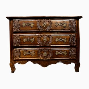 Galbée Commode Louis XV Lyon en Noyer