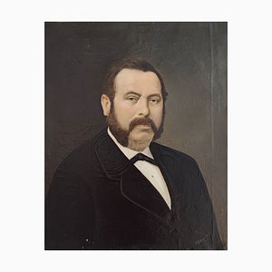 JF Meyer, Portrait d'Un Notable, óleo sobre lienzo, 1900