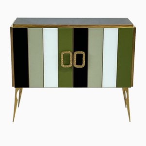 Credenza with Two Doors in Murano Glass, 1980s