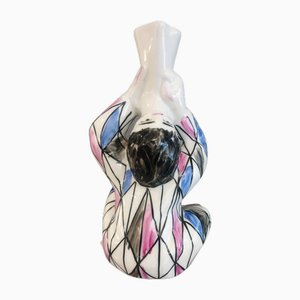 Porcelain Harlequin Vase by Castro Sargadelos, Spain, 1950s