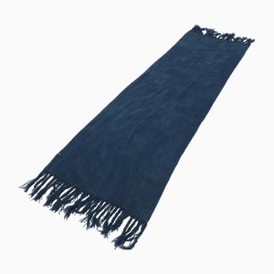 Blue Hemp Runner Rug