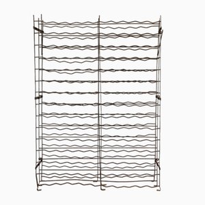 Vintage French Metal Wine Shelf, 1960s