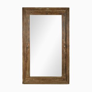 Specchio grande vintage in legno