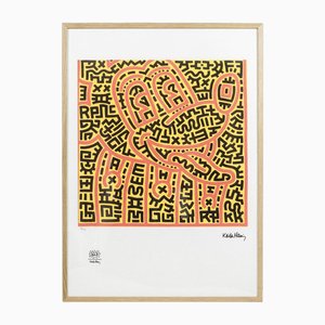 Keith Haring, Komposition, Siebdruck, 1990er