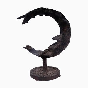 Escultura Luna en hierro forjado