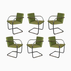 Röhrenförmige Brno Stühle von Mies Van Der Rohe für Knoll, 1960er, 6er Set