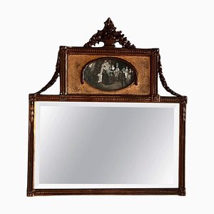 19th Century Trumeau Rectangular Wall Mirror, 1870s