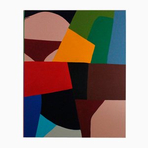 Composition en Blocs de Couleurs Bodasca, Bauhaus, 2024, Acrylique