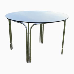 Table Basse Tubulaire Mid-Century en Chrome, 1960s