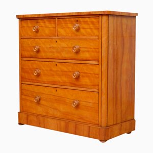 Victorian Satinwood Chest of Drawers, 1880s