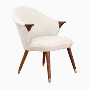 Fauteuil Mid-Century en Teck et Boucle, Norvège, 1960s