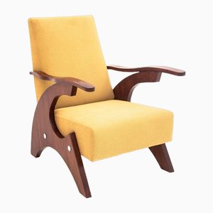 Fauteuil Jaune Mid-Century, Pologne, 1960s