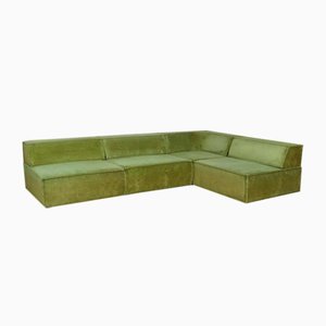 Trio Modular Sofa in Green Teddy by Team Form Ag for Cor, 1972, Set of 4