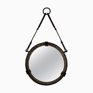 Wrought Iron Wall Mirror, 1950s