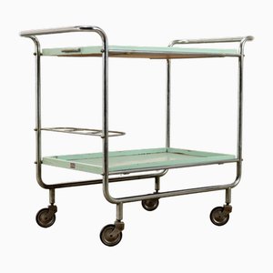 Laminated Wood Serving Cart, Italy, 1960s