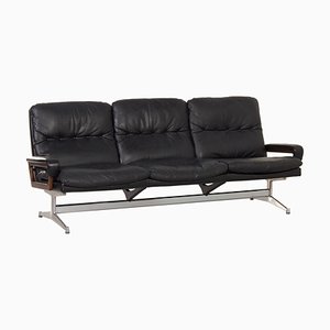 3-Sitzer Ledersofa von Andre Vandenbeuck für Strässle International, 1960er