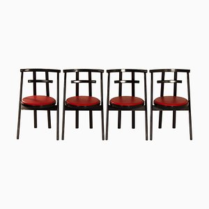 Chaises de Salle à Manger Modèle Alcina par Piero De Martini pour Cassina, 1980s, Set de 4