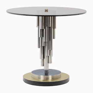 Organ Pedestal Table in Chromed Metal, 1970s