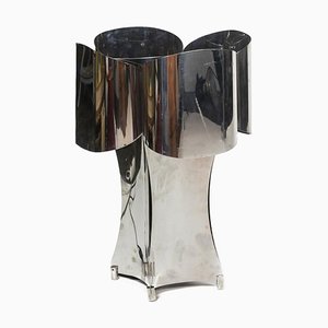 Quadrilobe Lamp in Polished Metal, 1970s