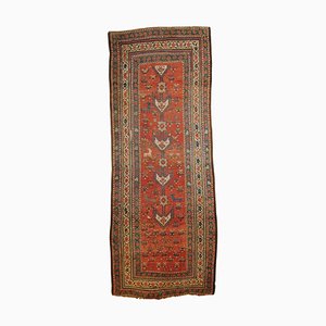 Shahsavan Tribal Manufacture Rug with Red Background and Zoomorphic Motifs, 1890s