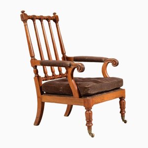 William IV Mahogany Open Armchair in the style of Gillows, 1830