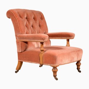 Victorian Ash Open Armchair from Holland & Sons, 1870