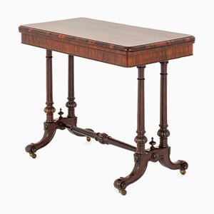 Antique Victorian Card Table, 1860s