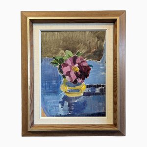 Wild Rose, 1950s, Oil on Canvas, Framed