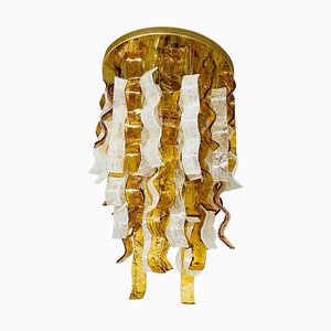 Mid-Century Modern Murano Glass Huge Cascade Chandelier from Mazzega, 1970s