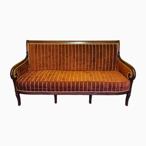 French Late Empire Mahogany 3-Seater Sofa, 1810s
