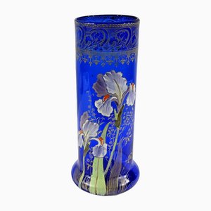 Vaso Art Nouveau blu, metà XIX secolo