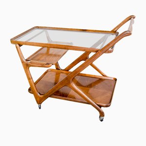 Carrito de servicio Mid-Century de Cesare Lacca para Cassina, años 50