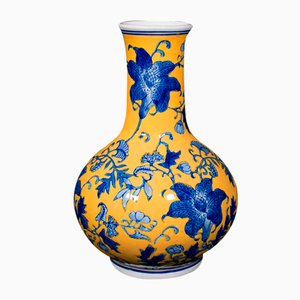 Chinesische Vintage Art Deco Vase aus Keramik, 1950er