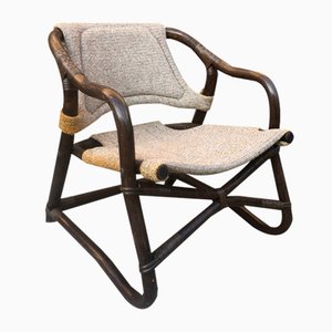 Vintage Espri Safari Lounge Chair in Bamboo from Ikea, Sweden, 1970s